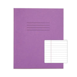 Rhino 8 x 6.5 Exercise Book 48 Page Ruled F8M Purple (Pack 100) - VEX3