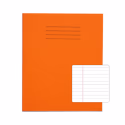 RHINO 8 x 6.5 Exercise Book 48 Page Orange F8M (Pack of 100)
