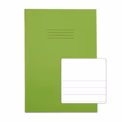 RHINO A4 Exercise Book 64 Page Light Green TB/F15 (Pack of 50)