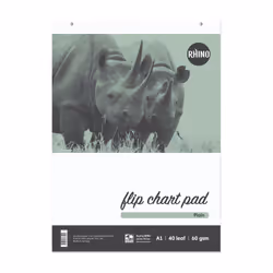 RHINO A1 Flipchart Pad 40 Leaf B (Pack of 5)