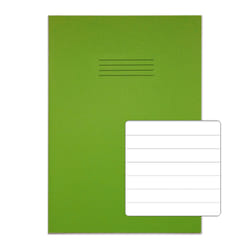 Rhino 13 x 9 Oversized Exercise Book 40 Page Light Green F12 (Pack of