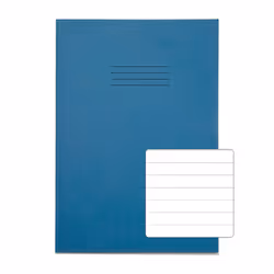 RHINO 13 x 9 Oversized Exercise Book 40 Page Light Blue F12 (Pack of 100)