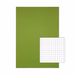 RHINO 13 x 9 Oversized Exercise Book 40 Page Light Green S7 (Pack of 100)