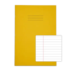 Rhino A4 Exercise Book 32 Page Yellow F8M (Pack of 100)