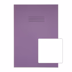 RHINO 13 x 9 Oversized Exercise Book 48 Page Purple B (Pack of 50)