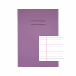 RHINO 13 x 9 Oversized Exercise Book 48 Page Purple F8M (Pack of 50)