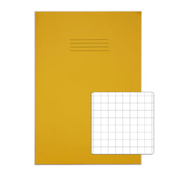 Rhino 13 x 9 Oversized Exercise Book 80 Page Yellow S10 (Pack of 50)
