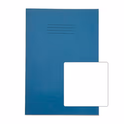 RHINO 13 x 9 Oversized Exercise Book 80 Page Light Blue B (Pack of 50)