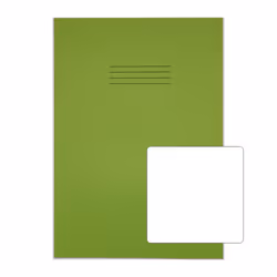 RHINO 13 x 9 Oversized Exercise Book 48 Page Light Green B (Pack of 50)