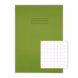RHINO 13 x 9 Oversized Exercise Book 80 Page Light Green S10 (Pack of 50)