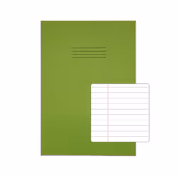 RHINO 13 x 9 Oversized Exercise Book 80 Page Light Green F8M (Pack of 50)
