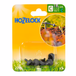 Pack Of 5 End Line Pressure Drippers -  dripper end pressure line hozelock 5 pack 4mm13mm compensating