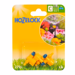 Hozelock 180 Degree Adjustable Micro Jet, 4/13 mm - Pack of 3