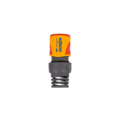 Hozelock AquaStop Connector Plus (15mm & 19mm), Gun/sprinkler connector, Female, PVC, Grey, Yellow