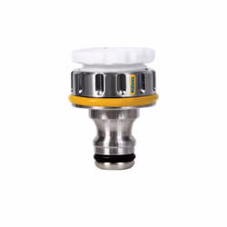 Hozelock 3/4” & 1/2” Outdoor Tap Connector Pro, Tap connector, Male, Brass, Chrome