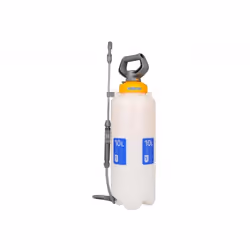 Hozelock Pressure Sprayer, Compression garden sprayer, 10 L, 8 L, White, Yellow, Polyvinyl chloride (PVC), Aluminium