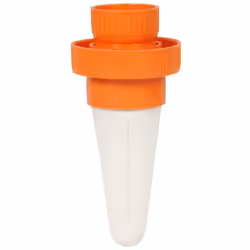 Hozelock Small Ceramic Watering Cones with Plastic Screw Adaptor - Orange, Pack of 4