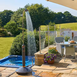 Hozelock Garden Solar Shower Solar Heated Shower Swimming Pool Shower Stand