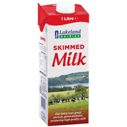 Lakeland Dairies Long Life Skimmed Milk - 12x1ltr