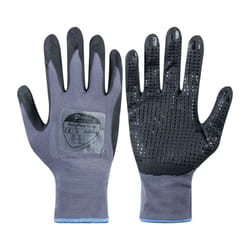 8010g PolyFlex Grip Grey Gloves Size 10