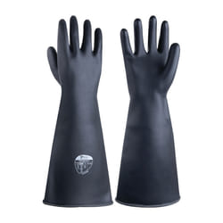 Chemprotec SC104/10 Black Rubber Gloves - 44cm Size 10