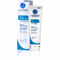 Pearl Drops - Strong Polished White Toothpolish - Enamel Strengthening - with Polishing Agents - 75ml
