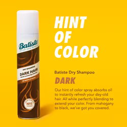 Batiste Dry Shampoo for Dark Hair  Refresh Hair and Absorb Oil Between Washes  Waterless Shampoo for Added Hair Texture and Body  6.35 OZ Dry Shampoo