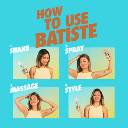 Batiste Dry Shampoo for Dark Hair  Refresh Hair and Absorb Oil Between Washes  Waterless Shampoo for Added Hair Texture and Body  6.35 OZ Dry Shampoo