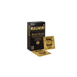 Magnum BareSkin Large Size Condoms by Trojan Thin and Lubricated Condoms with Premium Quality Latex Pack of 10