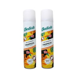 Batiste Dry Shampoo  Tropical Fragrance  Refresh Hair and Absorb Oil Between Washes  Waterless Shampoo for Added Hair Texture and Body  6.73 OZ Dry Sh