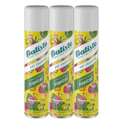 Batiste Dry Shampoo  Tropical Fragrance  Refresh Hair and Absorb Oil Between Washes  Waterless Shampoo for Added Hair Texture and Body  6.73 OZ Dry Sh