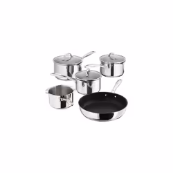 5pc Stellar 7000 Stainless Steel Saucepan Set | Stainless Steel Pans