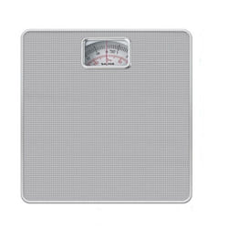 Salter Compact Mechanical Bathroom Scales - Easy to Read Analogue Dial, Fast + Reliable Weighing, 120 kg Capacity,15 Year Guarantee - Silver