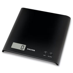 Salter Arc Electronic Digital Kitchen Scales Black 1066 Slim Design Easy Clean