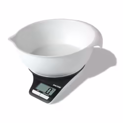 Salter Measuring Jug Digital Kitchen Scales, Electronic Food Weighing, 1.25L Easy Pour Cooking Scale Home Appliance, Add & We ...