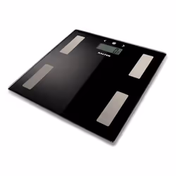 Salter 9150 BK3R, Electronic personal scale, 180 kg, 100 g, Black, Glass, 8 user(s)