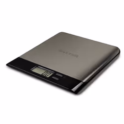 Salter 1052 SSBKDR, Electronic kitchen scale, 5 kg, 1 g, Black, Stainless steel, Countertop, LCD