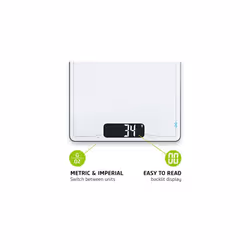 Salter Cook Bluetooth Kitchen Scales, Salter Cook App, Follow Along Recipes, Weigh Ingredients and Measure Liquids, Stylish Kitchen Accessor
