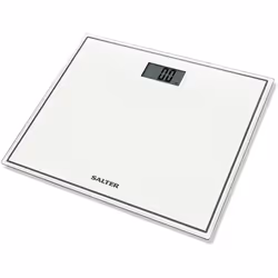 Salter Compact Digital Bathroom Scales - Toughened Glass, Measure Body Weight Metric / Imperial, Easy to Read Digital Display ...