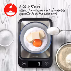 Salter Digital Kitchen Scales, Electronic Food Scale, Ultra Slim Design