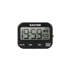 Salter 355 BKXCDU Kitchen Digital Display Count up or Countdown Timer, Adjustable Loud Beeper, Large Start/Stop Button, Memory Function, Magnetic or S