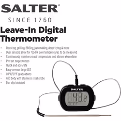 Salter Digital Kitchen Thermometer - Dual Sensor Food Temperature