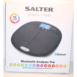Salter Curve Bluetooth Smart Analyser Bathroom Scale - Black