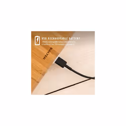 Salter Eco Bamboo Rechargeable Digital Kitchen Scale - Sustainably Crafted, Eco Friendly Electronic Scales, Add & Weigh Feature, Aquatronic