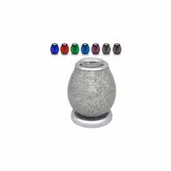 Silver Mosaic Electric Wax Melt Burner Aroma Lamp Light - COLOUR CHANGING