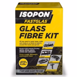 U-POL Isopon Fastglas Glass Fibre Repair Kit Small Car Boat Resin