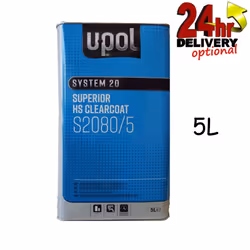 U-Pol S2080/5 System 20 HS Super Crystal Clear Coat 2:1 5 Litre Can Upol