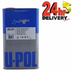 U-Pol S2081 2K HS Acrylic Clearcoat (2:1) 5 Litre Can High Build Upol