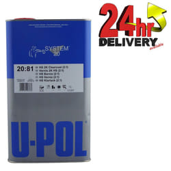 U-Pol S2081 2K HS Acrylic Clearcoat (2:1) 5 Litre Can High Build Upol