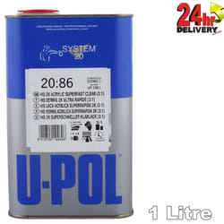 U-Pol S2086 2K Lacquer Acrylic Superfast Clearcoat (3:1) 1 Litre